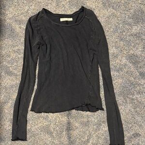 We The Free Black Long Sleeve Top
